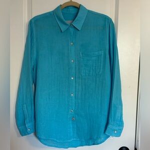 Rails organic cotton button-down long sleeve shirt